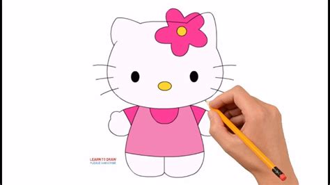 How To Draw Hello Kitty Step By Step Easy For Kids Youtube