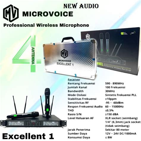 Jual Mic Wireless Microvoice Excellent Original Shopee Indonesia