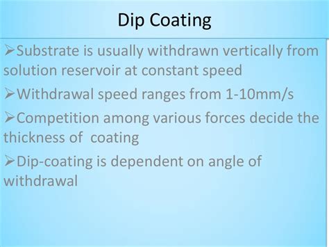 dip coating