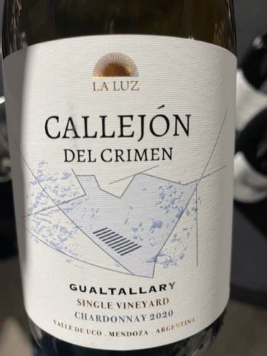 Finca La Luz Callej N Del Crimen Gualtallary Single Vineyard Chardonnay