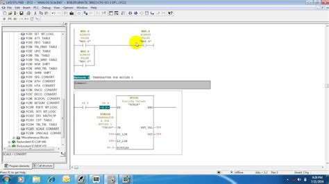 Plc Programming Siemens Step7 300 Simple Analog Scaling Display On