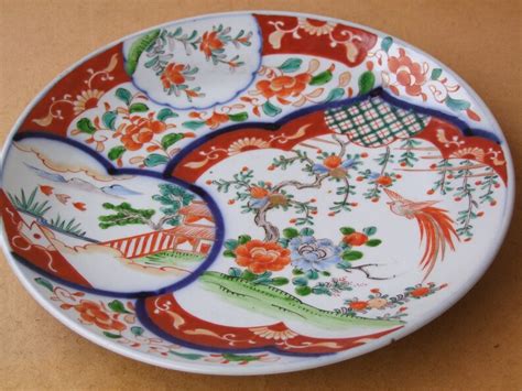 Antique Imari Plate Japanese Meiji Arita Yamatoku Charger Dish Etsy Uk