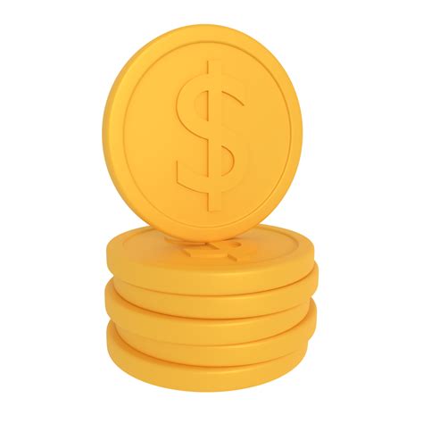 Ilustración 3D sobre pila de monedas de dólar 12793954 PNG