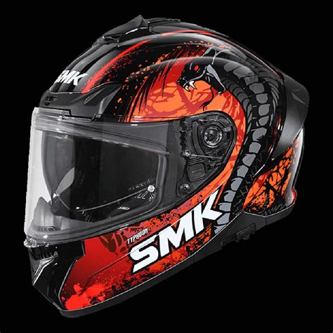 SMK Casco Integral Typhoon Reptile Negro Motardinn