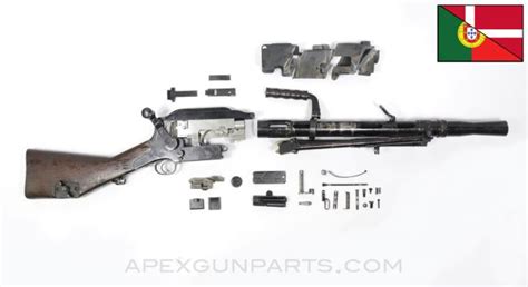 Portuguese Madsen LMG Parts Kit, Early, w/ Bipod & Barrel Shroud ...