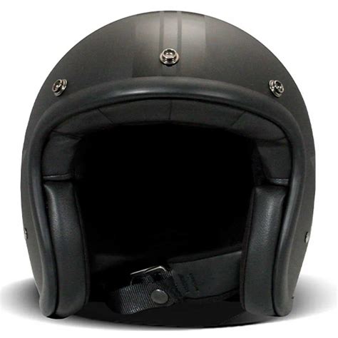 Dmd Vintage Super Star Open Face Helmet Black Motardinn