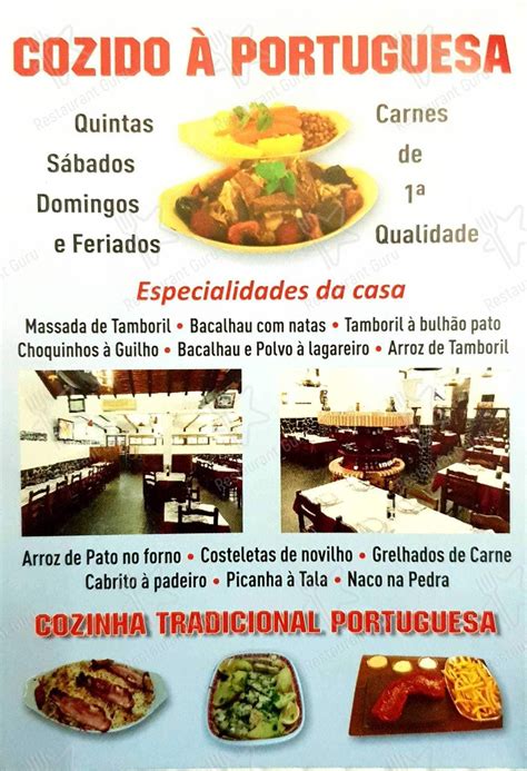 Menu em Adega Típica da Tala restaurante Sintra