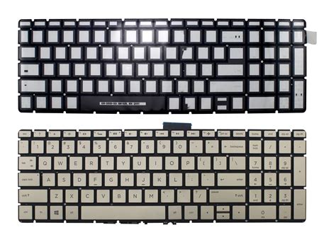 Larhon novo ouro eua inglês teclado retroiluminado para hp envy 17t