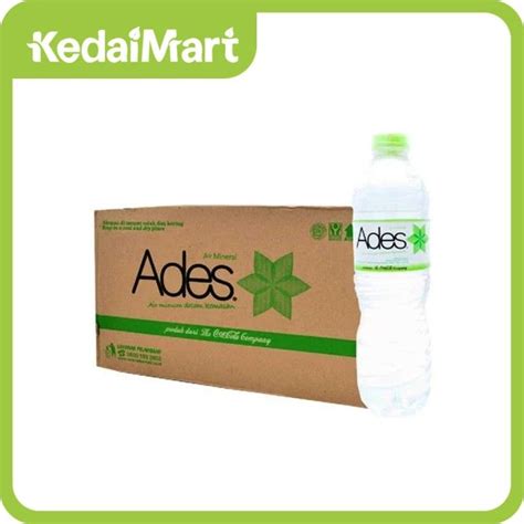 Ades Air Mineral 600 Ml 1 Dus Isi 24 Lazada Indonesia