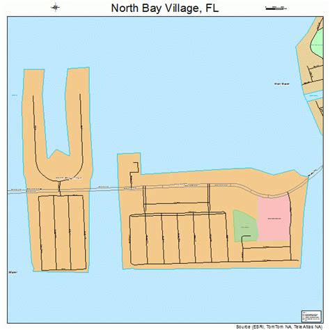 North Bay Village Florida Street Map 1249225