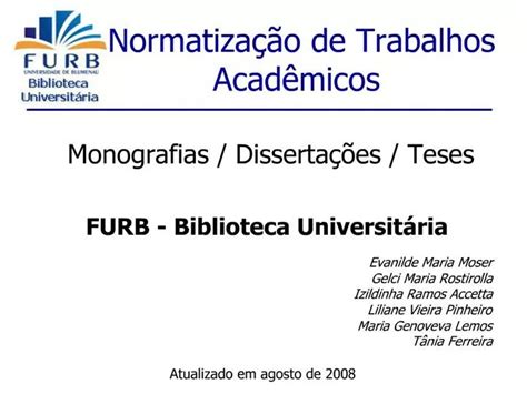 Ppt Normatiza O De Trabalhos Acad Micos Powerpoint Presentation Free