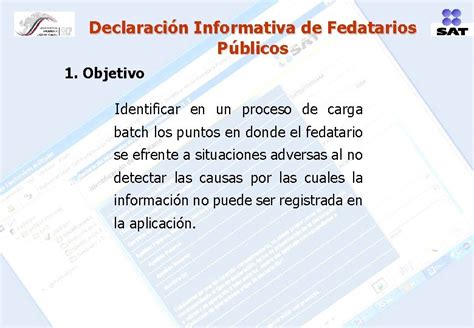 Declaracin Informativa De Fedatarios Pblicos Declaracin Informativa De