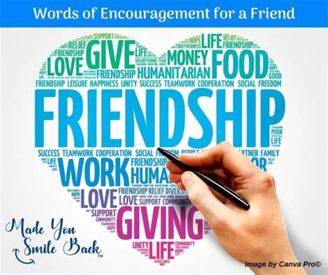 How to Give Words of Encouragement for a Friend - Made You Smile Back