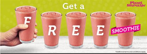 Planet Smoothie Promotion Free Lunar Lemonade Smoothie For National