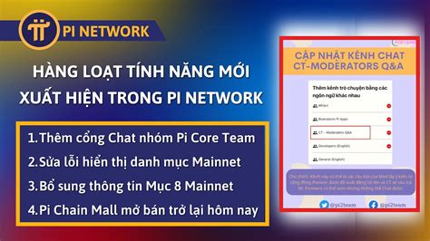 PI NETWORK HOT PI NETWORK Cập Nhật Thêm Nhiều Tính Năng Mới Pi