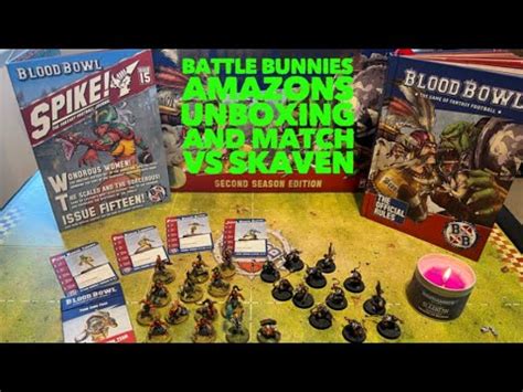 Battle Bunnies Blood Bowl Amazons Vs Skaven Match Unboxing And