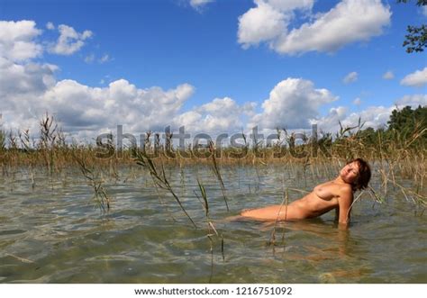 Beautiful Naked Woman On Lake Stock Photo Shutterstock