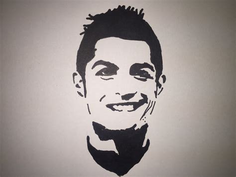 Easy Ronaldo Drawing