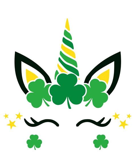 St Patricks Unicorn Svg Png Free Cut Files Artofit