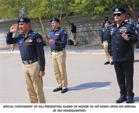 IGP SINDH AND ADDITIONAL IG KARACHI VISITED SSU HEADQUARTERS MEETS SSU