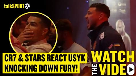 New Footage Emerges Of Tommy Fury S Reaction To Tyson Fury Being Knocked Down In Oleksandr Usyk