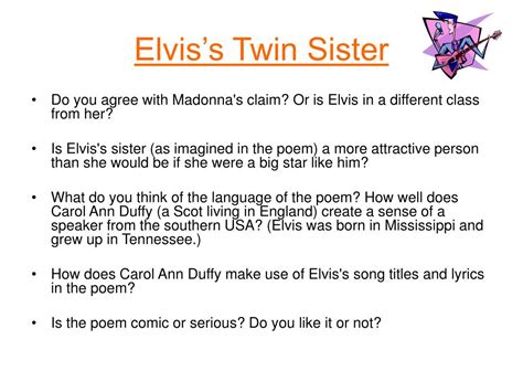 PPT - Elvis’s Twin Sister PowerPoint Presentation, free download - ID ...