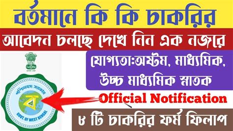 West Bengal Govtjob Vacancy News December 2022 Ll New Government Job