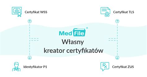 Własny kreator certyfikatów w Medfile program do gabinetu