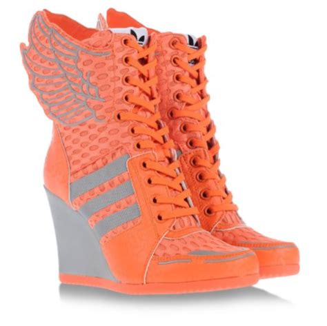 Adidas Heels Sneakers Fashion Orange Shoes Outfit Orange Shoes