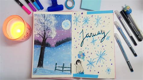 January 2023 bullet journal setup plan with me بوليت جورنال تخطيط