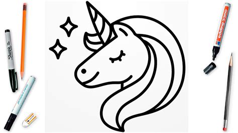 How To Draw Cute Unicorn Easy Step By Step How To Sketch A Magic