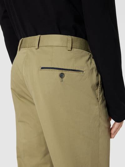 Hiltl Slim Fit Hose mit Bügelfalten Modell PEAKER hellgruen online