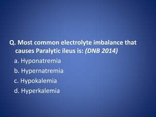 Paralytic ileus | PPT