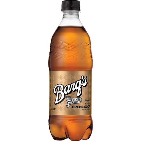 Barqs French Vanilla Cream Soda Bottle, 20 fl oz | Root Beer & Cream ...