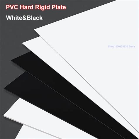 Pvc Hard Rigid Board White Black Gloss Plastic Sheet Waterproof