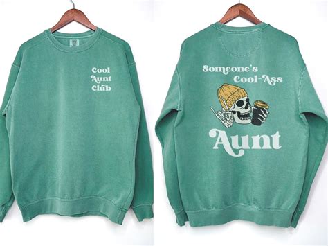 Someones Cool Ass Aunt Front And Back Comfort Colors Graphic Tee Or