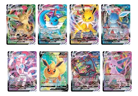 Kit 25 Cartas Pokémon V Vmax Gx Aliados Em Pt Relevo Parcelamento