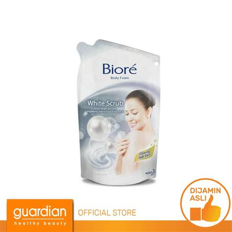 Jual BIORE Body Foam Bright White Scrub 380ml Shopee Indonesia