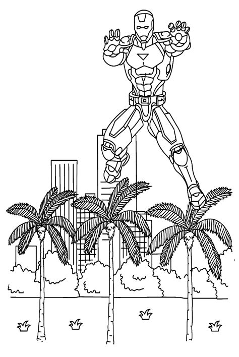 70 Free Printable Iron man Coloring Pages