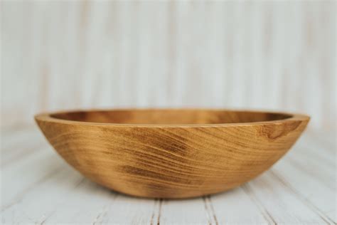 12 Inch Beech Bowl With Light Walnut And Bee S Oil Finish Holland