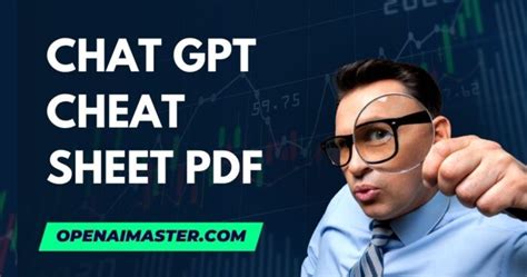 Chat GPT Cheat Sheet PDF Open AI Master