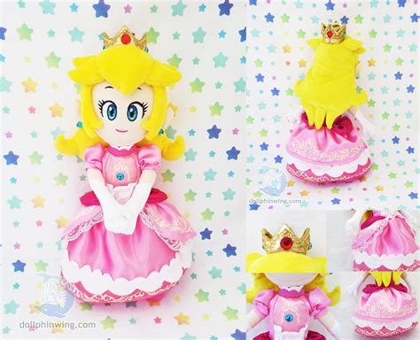 Princess Peach Plush Doll by dollphinwing on DeviantArt