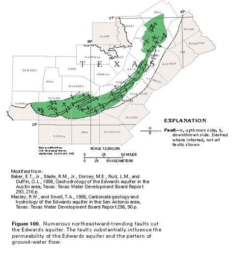 Trinity Aquifer Recharge Zone Map