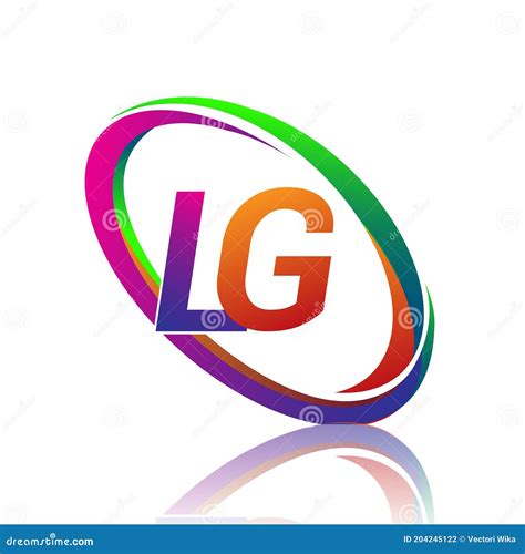 El Diseño Del Logo De Lg De La Carta Para El Nombre De La Compañía