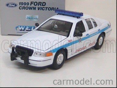 Welly W Scale Ford Usa Crown Victoria Chicago Police White