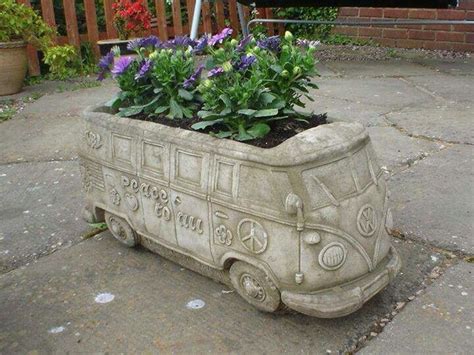 Vw Bus Planter Garden Pottery Plant Decor Indoor Diy Planters