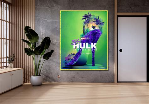 She Hulk Canvas Print, She Hulk Poster,she Hulk Wall Art,woman Wall Art ...