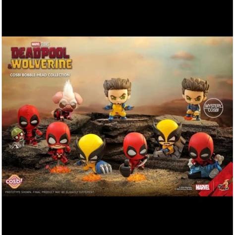 Jual Hot Toys Cosbi Cosbaby Deadpool Wolverine Bobble Head Collection Blind Box Figure