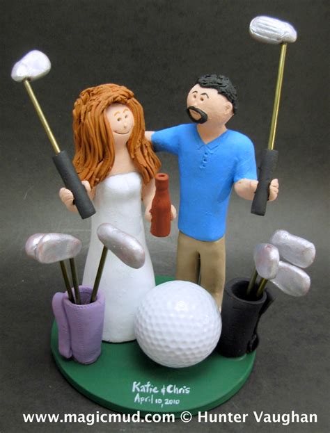 Golfers Wedding Cake Topper Golfing Wedding Cake Topper Etsy Canada