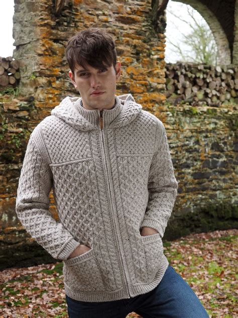 Mens Aran Knitwear By Natallia Kulikouskaya At Irish Sweater Men Sweater Irish